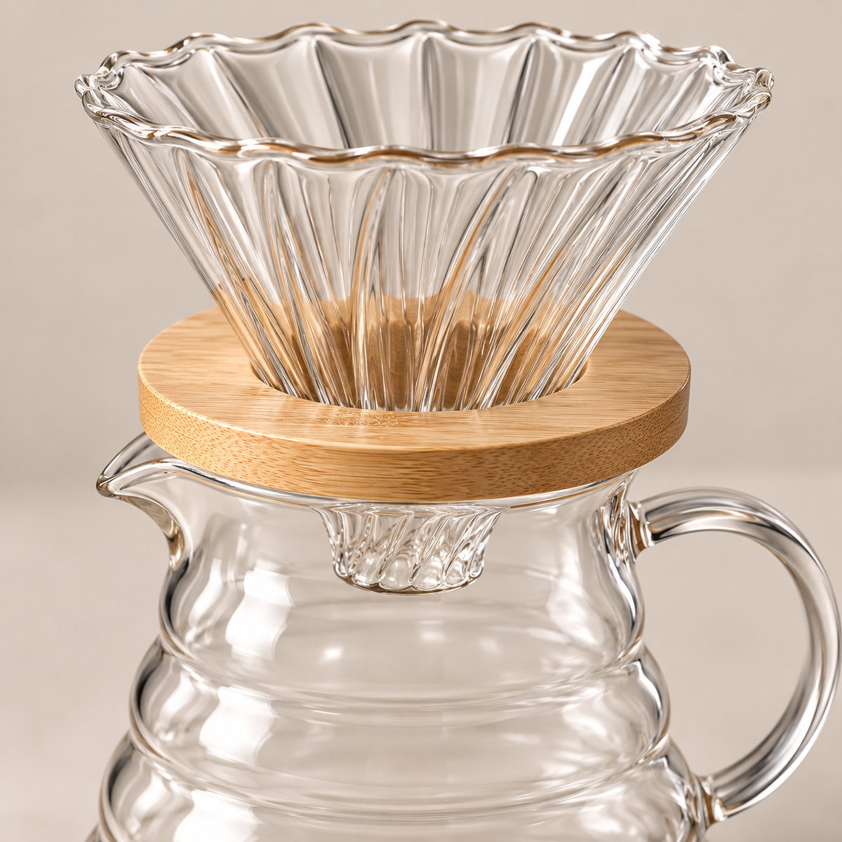 Kit para Café Coado Bellagio com Jarra e Coador de Vidro