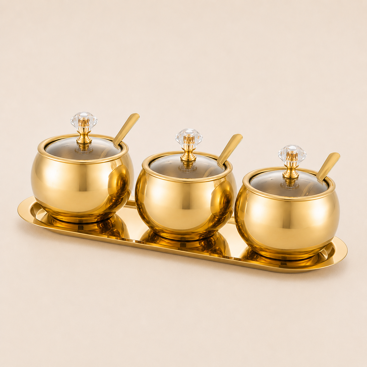 Kit de Condimentos Imperial Dourado