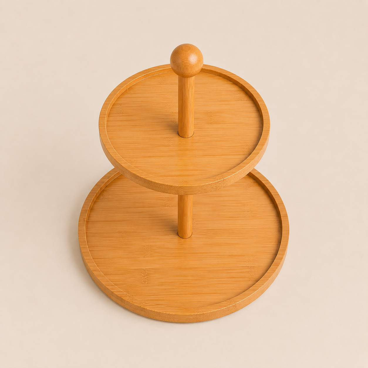 Suporte para Servir Nara em Bambu – 2 Andares