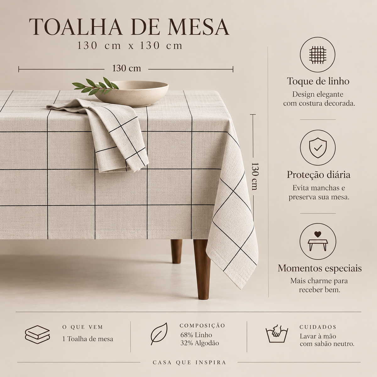 Toalha de Mesa Nordic