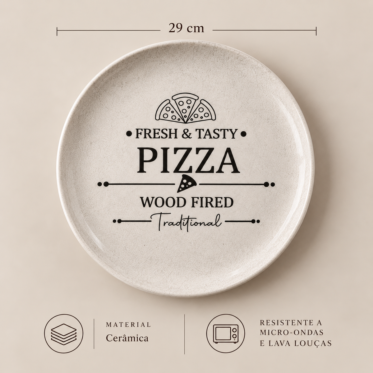 Prato para Pizza Napoli