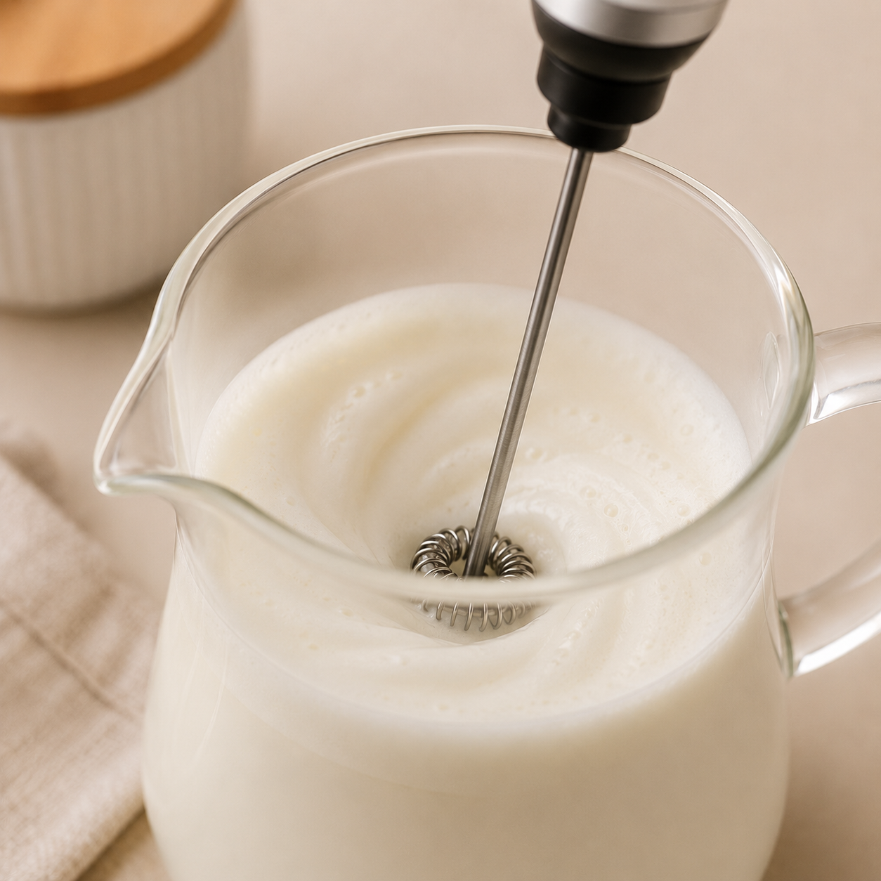 Mixer Elétrico Recarregável para Bebidas 2 em 1