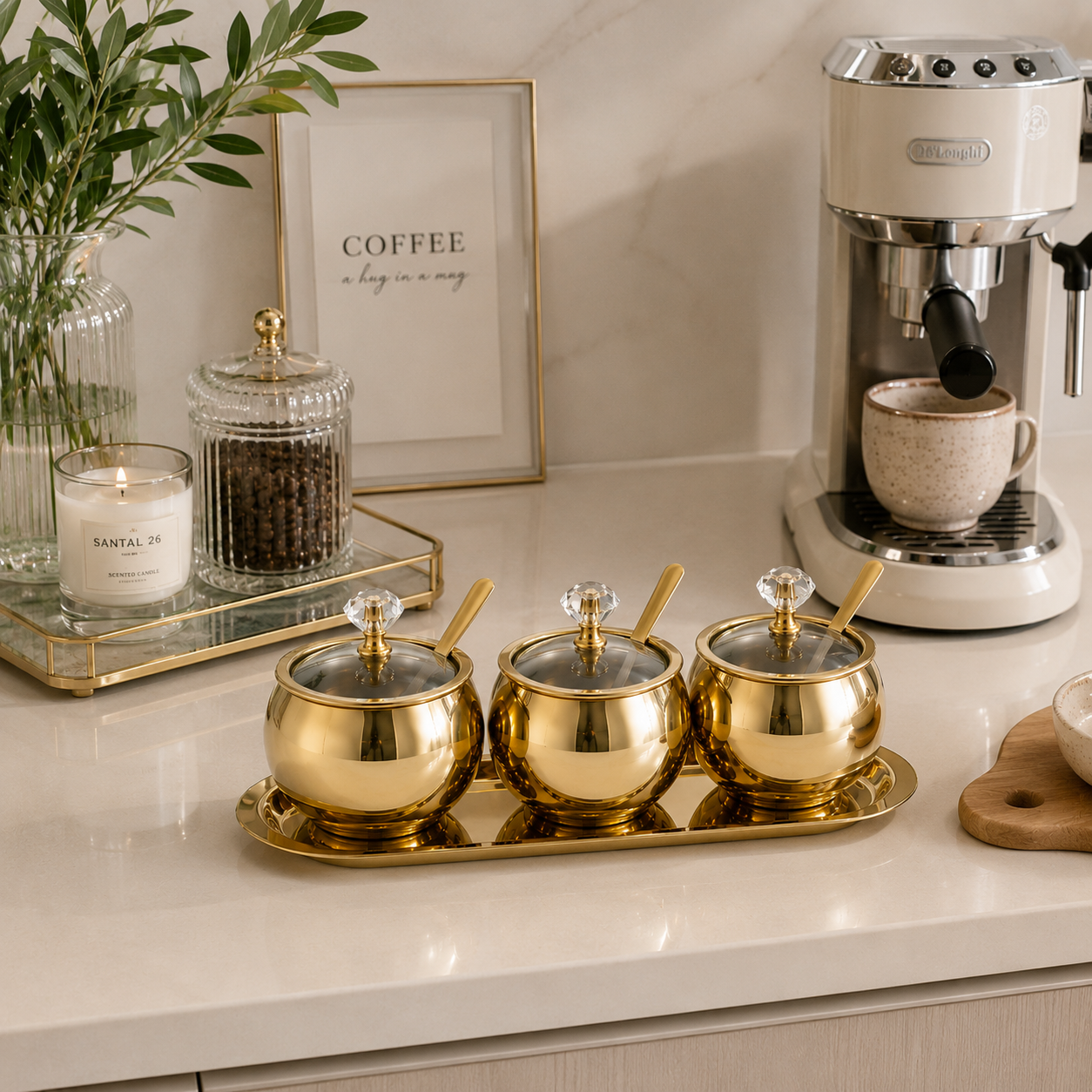 Kit de Condimentos Imperial Dourado
