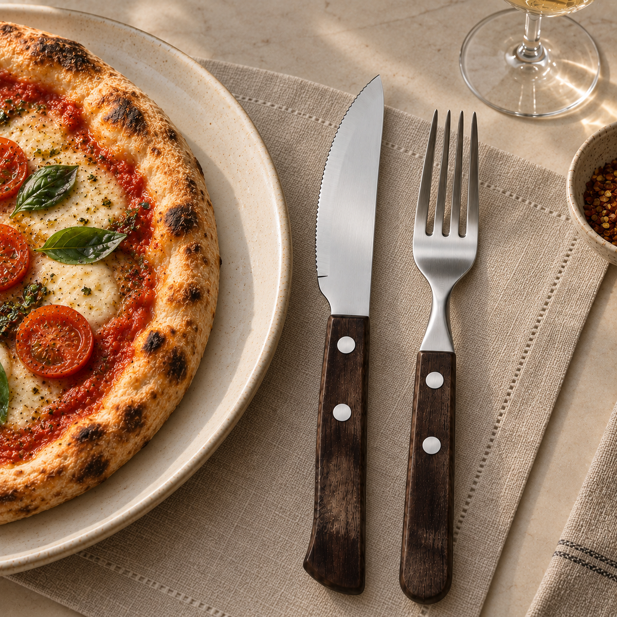 Talheres para Pizza Napoli