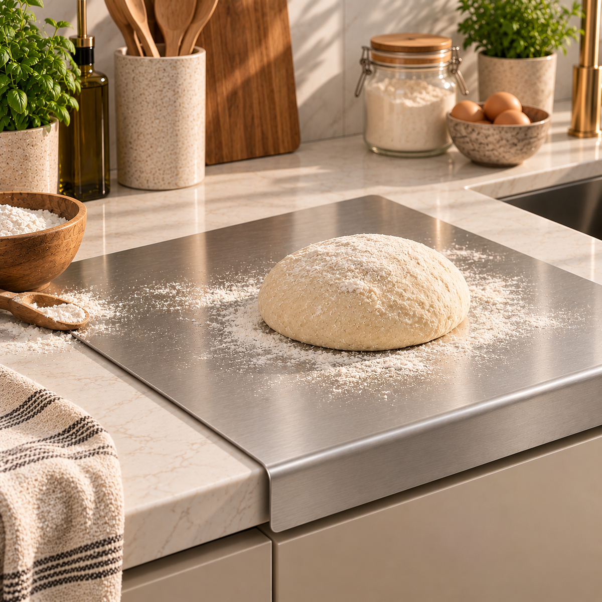 Tábua de Bancada Chef em Inox