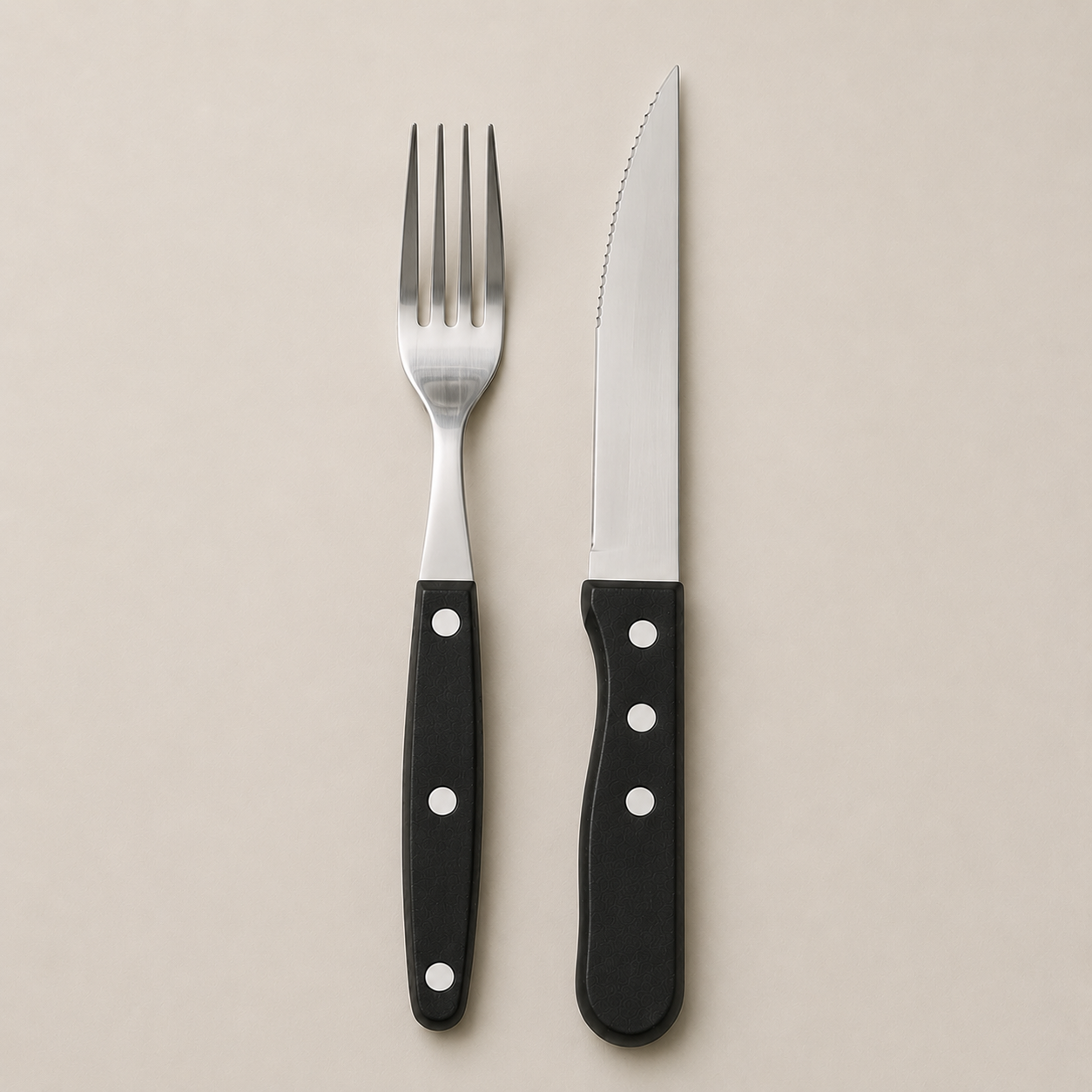 Talheres de Churrasco Jumbo black 8 Peças