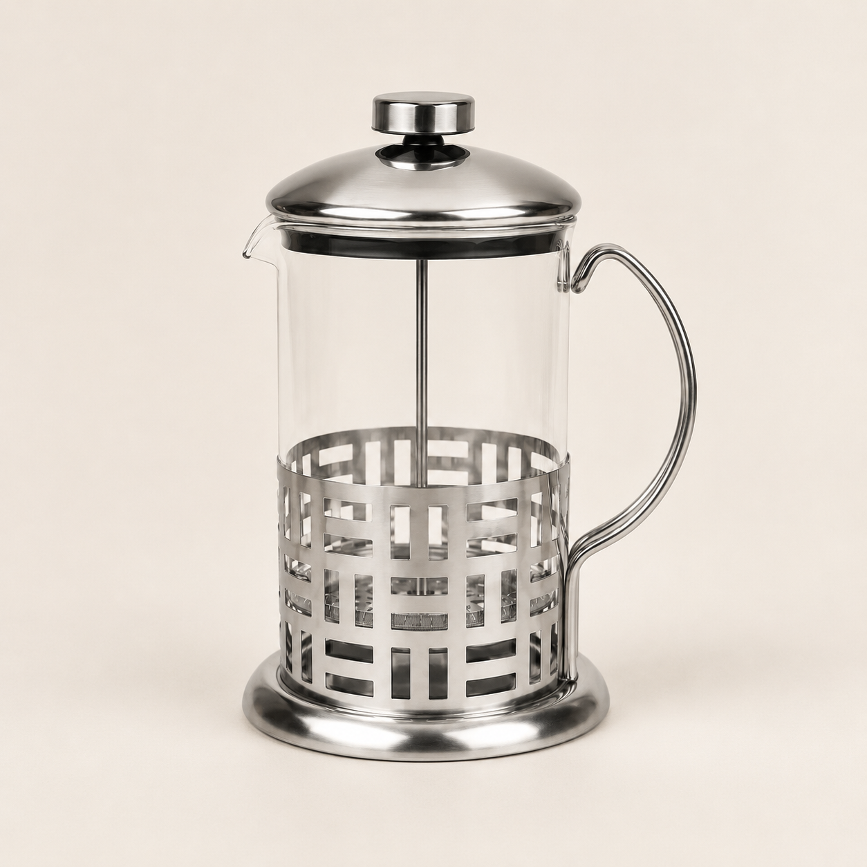 Cafeteira Prensa Francesa Versailles em Vidro e Inox