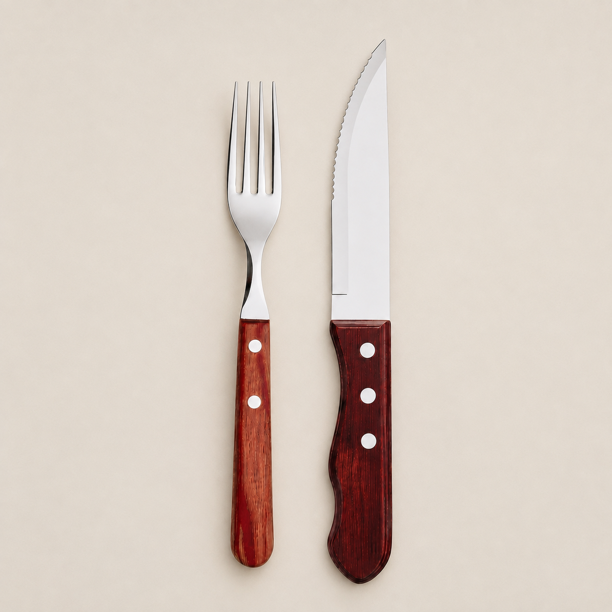 Talheres de Churrasco Jumbo Wooden