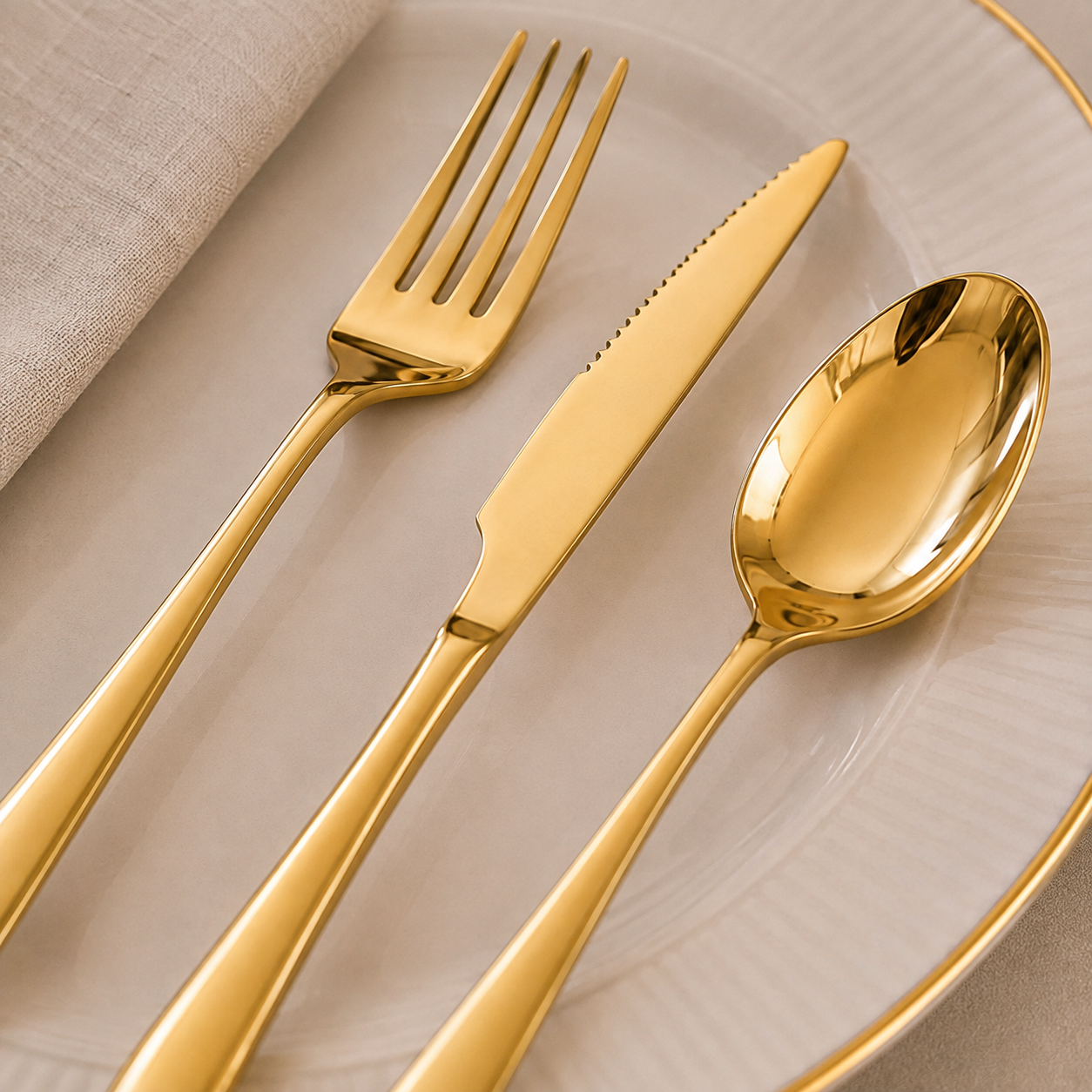 Conjunto de Talheres 18 Peças Belga