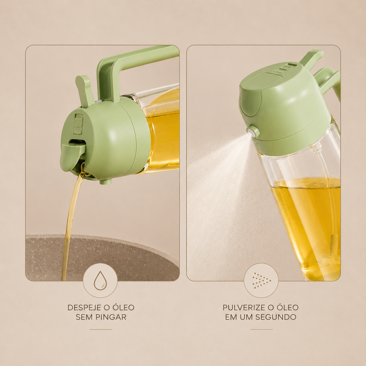 Galheteiro Brisa 2 em 1 para – Spray e Dosador 470ml