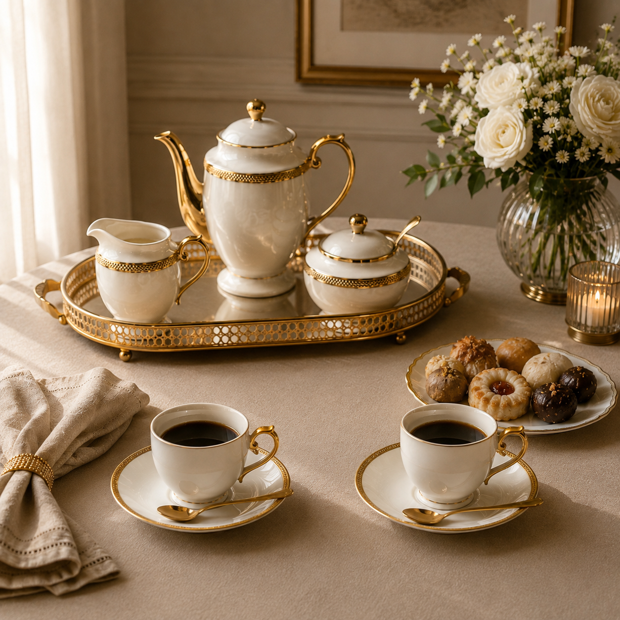 Jogo de 6 Xícaras de Café Imperial com Pires 90ml