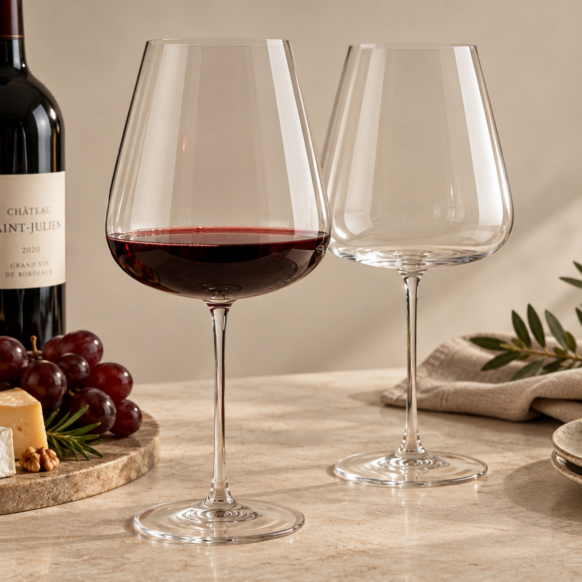 Conjunto 2 Taças de Cristal Ravello para Vinho 760ml