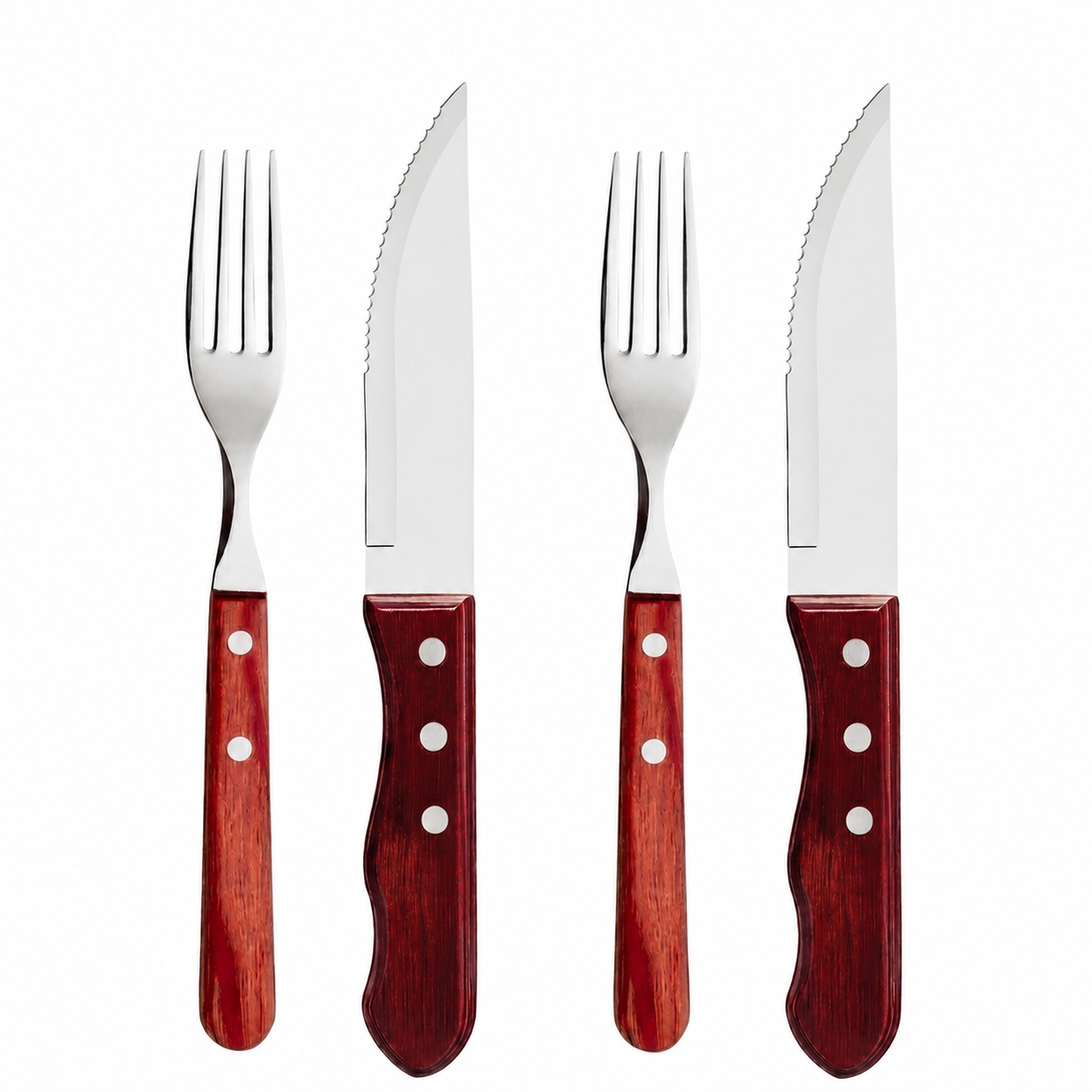 Talheres de Churrasco Jumbo Wooden
