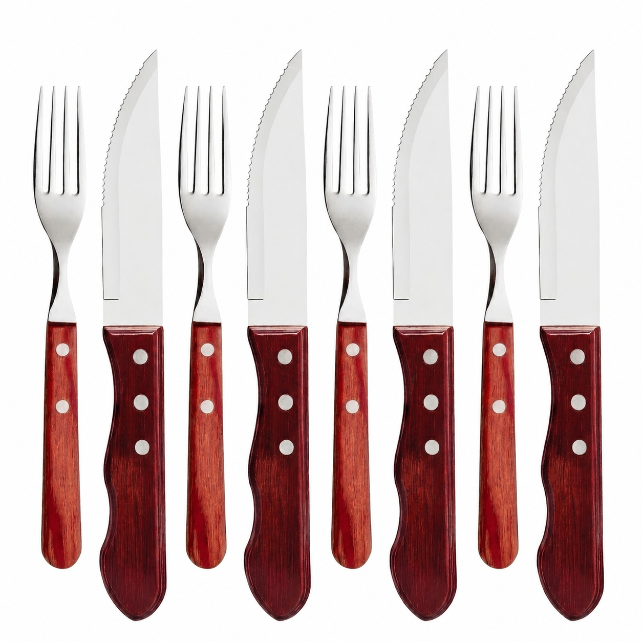Talheres de Churrasco Jumbo Wooden