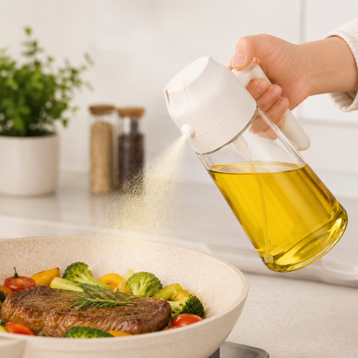 Borrifador de Vidro com Dosador 470ml