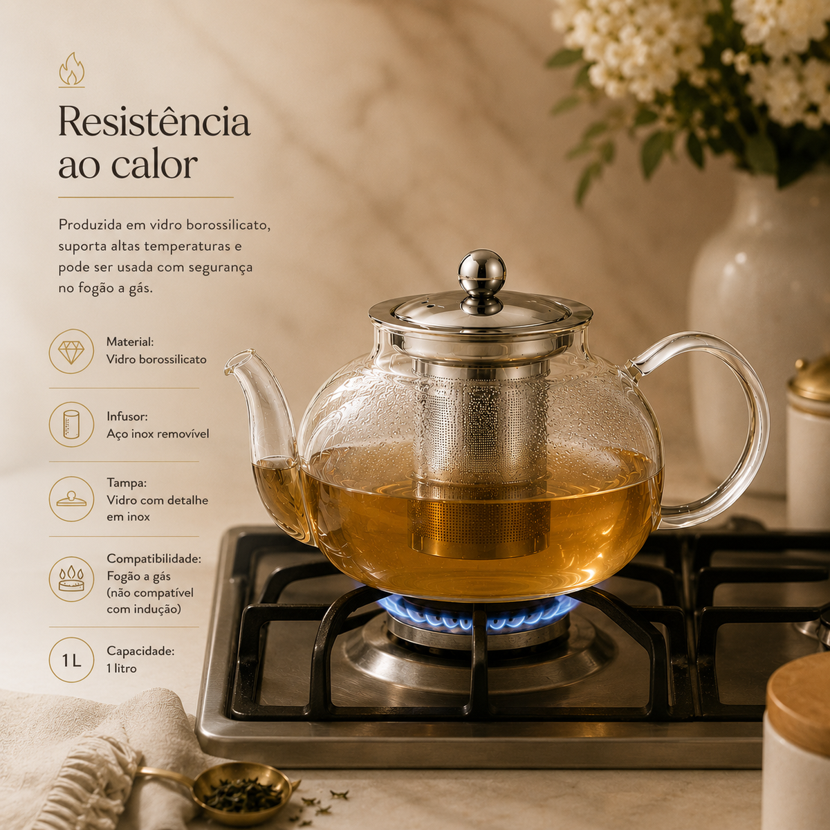 Chaleira de Vidro Liverpool 1L