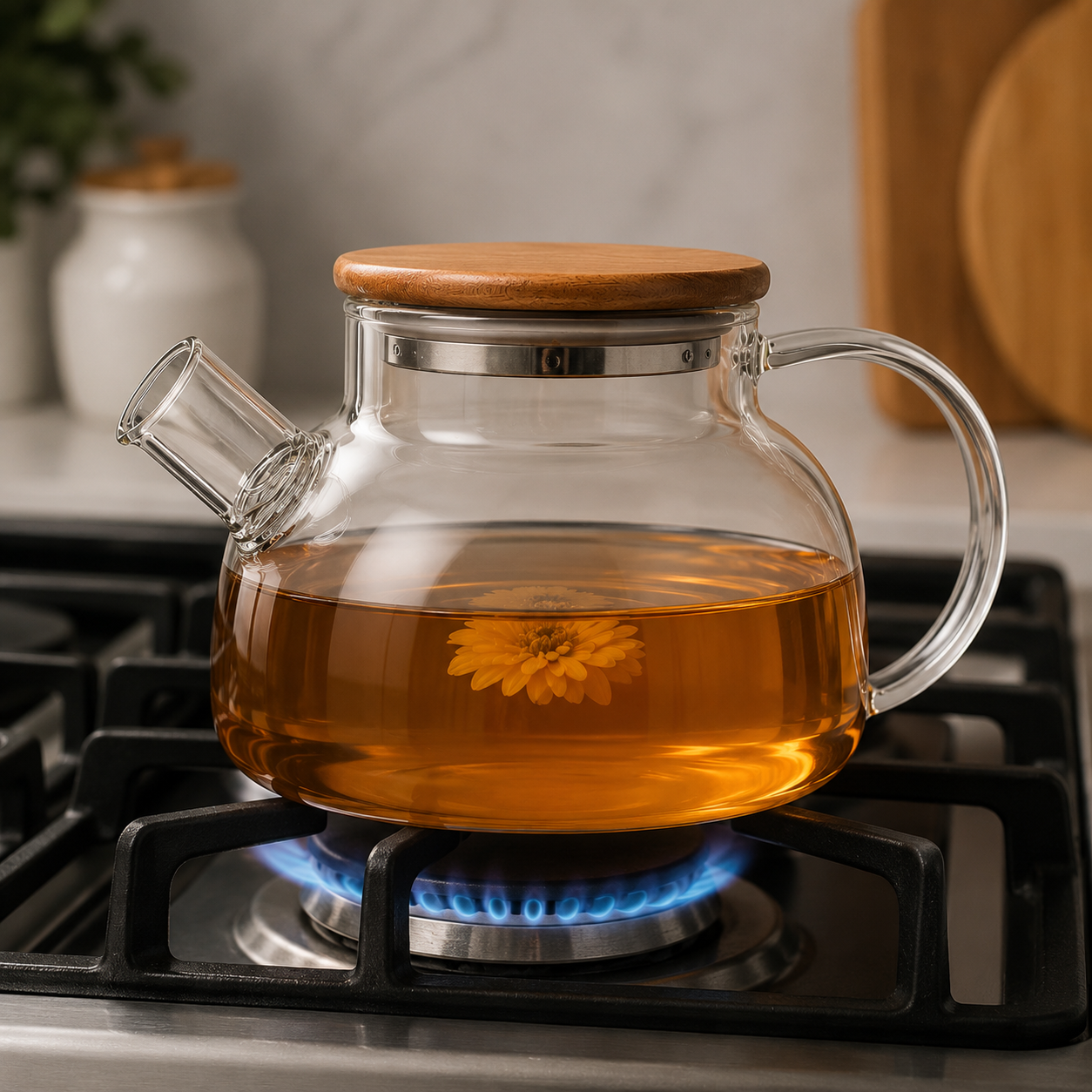 Chaleira de Vidro Londres 1L [Oferta Dia dos Namorados]