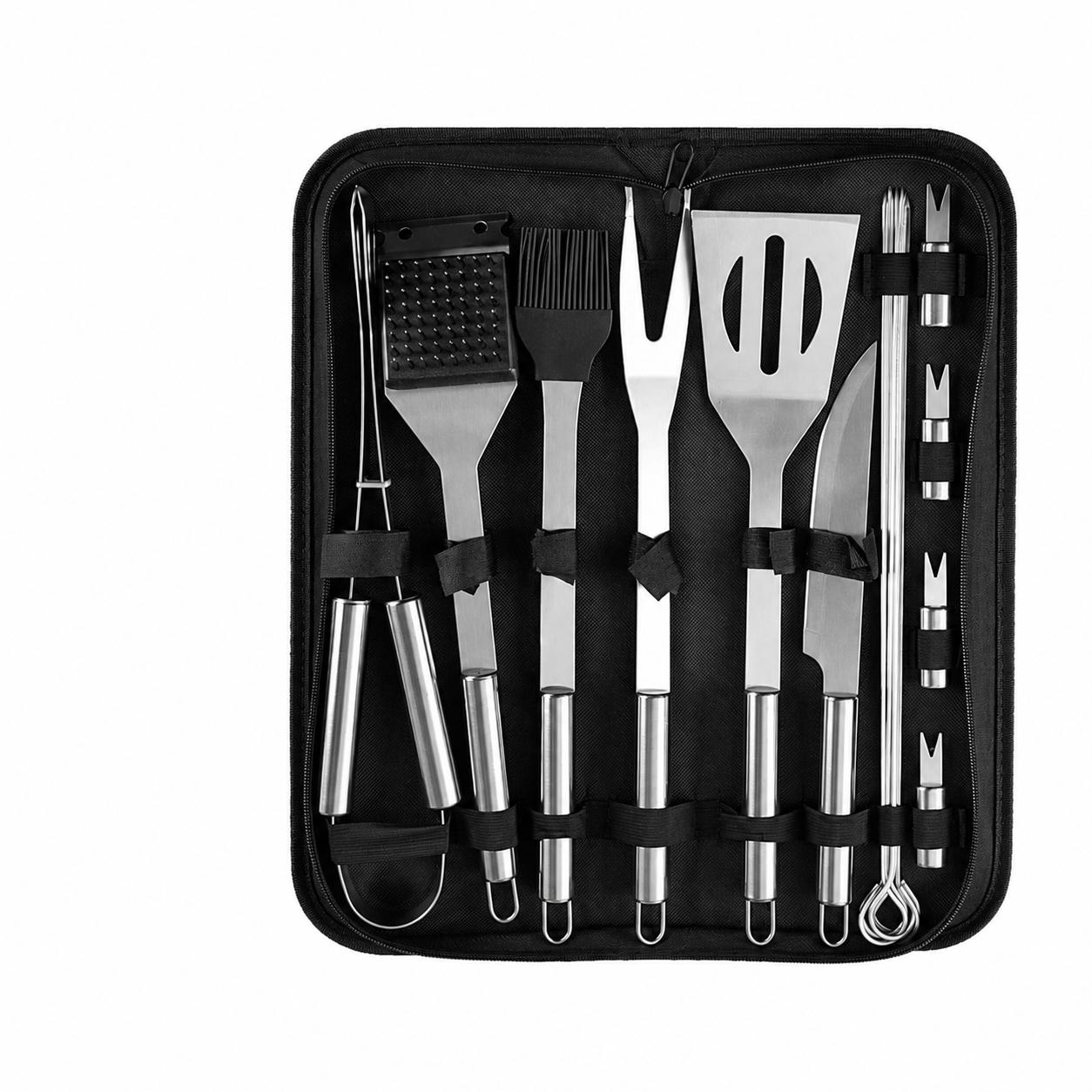 Maleta Churrasco Premium 15 Peças em Inox