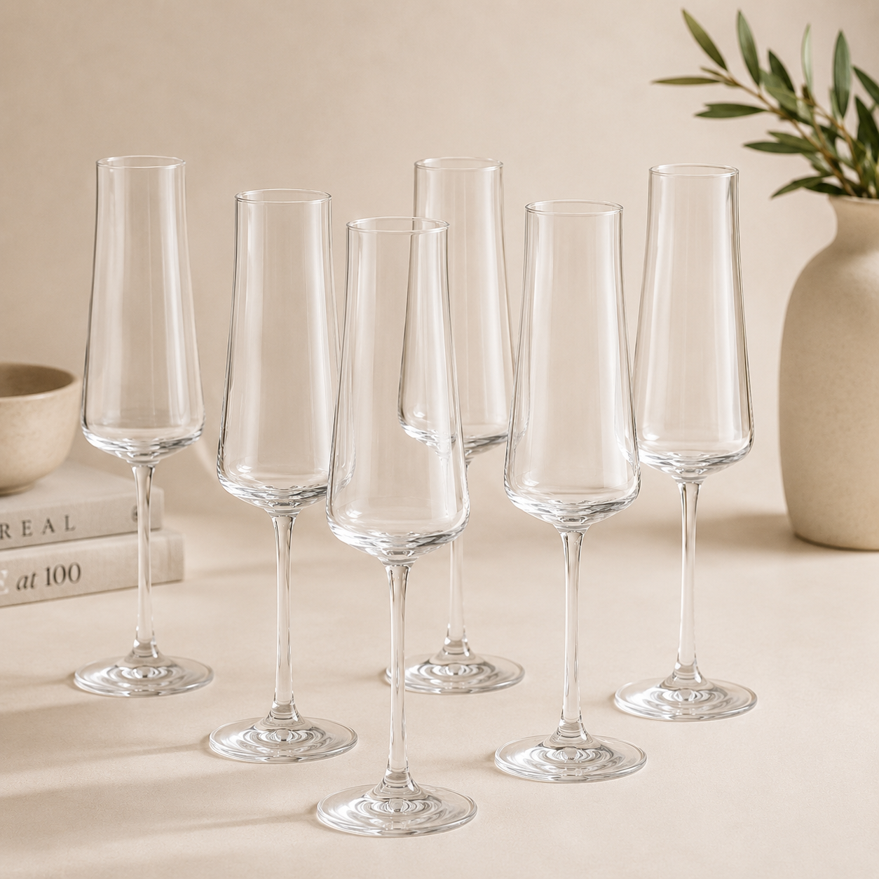 Taças Élise em Cristal para Champagne