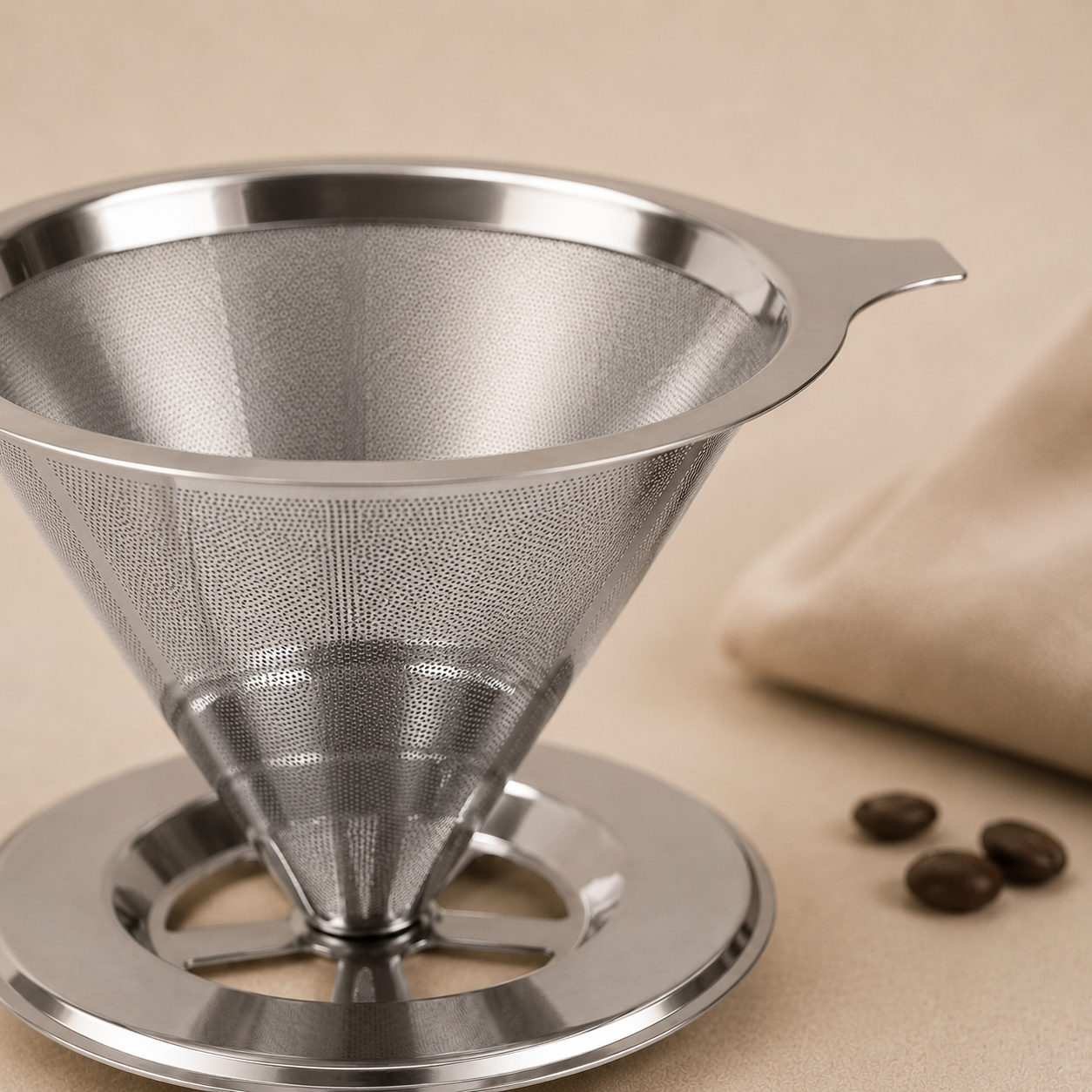 Filtro de Café Inox Prata - Tamanho 103