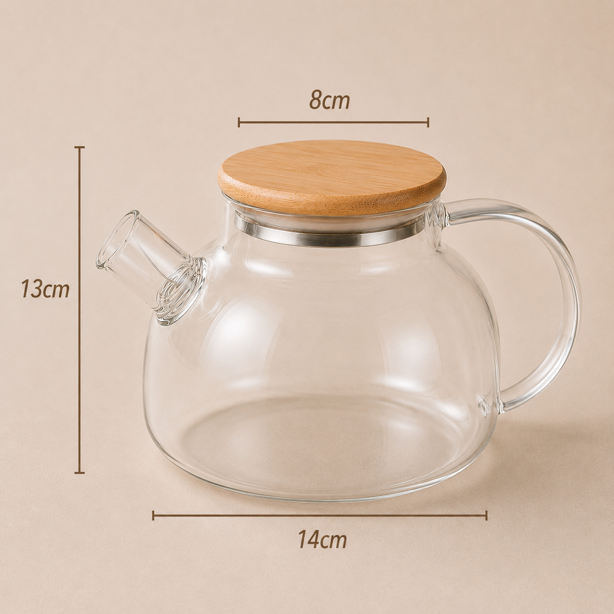 Chaleira de Vidro Londres 1L [Oferta Dia dos Namorados]