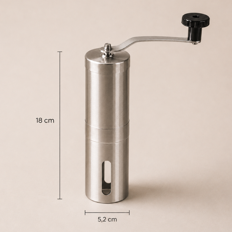 Moedor de Café Manual Turquia Prata