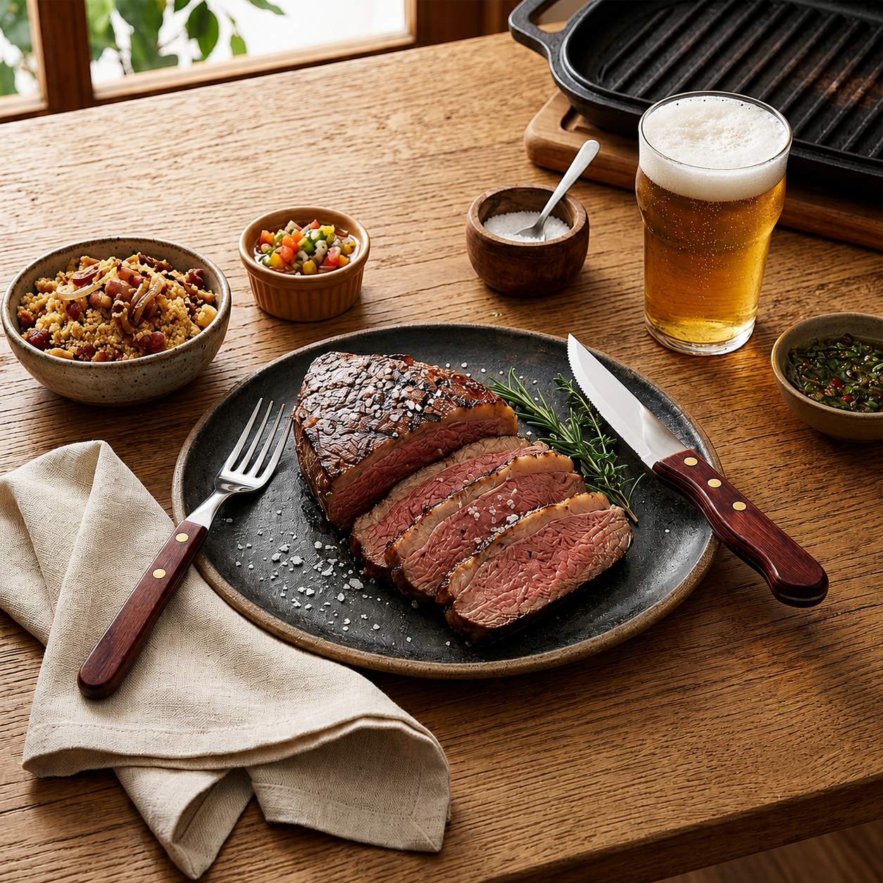 Talheres de Churrasco Jumbo Wooden