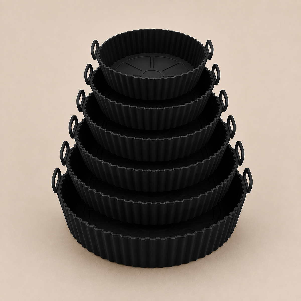 Kit 6 Formas de Silicone Premium para Air Fryer