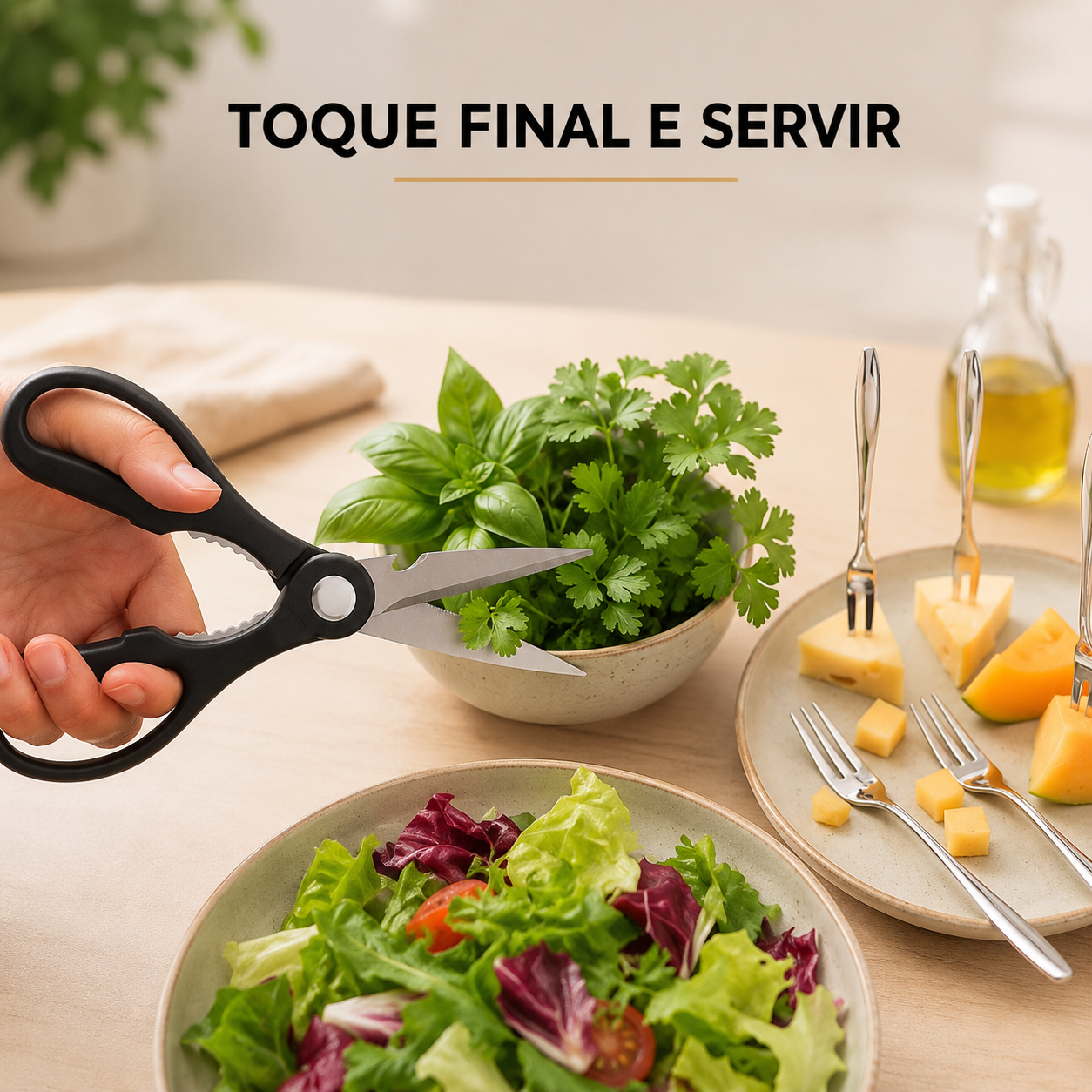 Conjunto de Facas e Utensílios Inox Texturizado 12 Peças